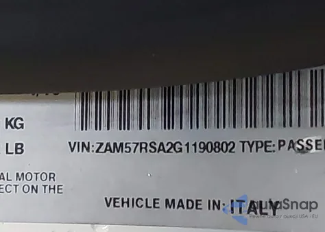 2016 Maserati Ghibli S z USA, uszkodzony, nr VIN ZAM57RSA2G1190802